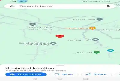 فروش زمین چسبیده به جاده اصلی ۱۵۵۲ متر