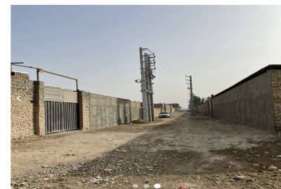 زمین صنعتی ورامین خیابان بهرام مصیری ۱۵۵۰ متر