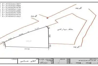زمین در روستای ازوار واقع در سده برزک کاشان ۳۶۰ متر