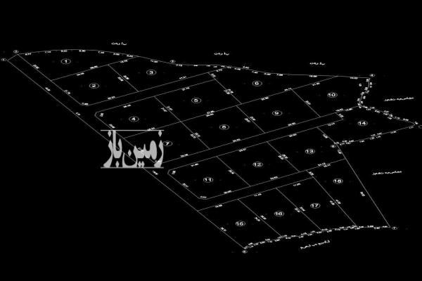 زمین ۶۰۰ متری بدون مشاعات کلاردشت پیقلعه-2