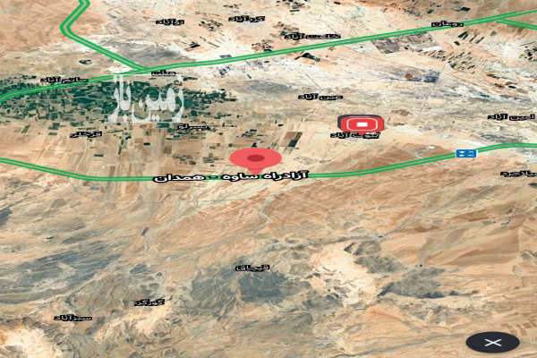 زمین بر اتوبان ساوه همدان ۲۵۰۰۰ متر-1