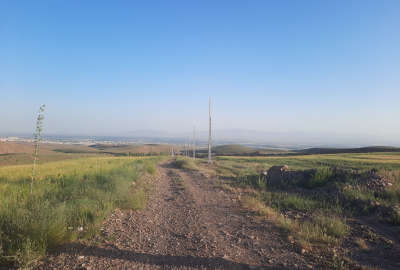 زمین ۳۰۰۰ متر در هشتگرد هیو روستای شلمزار باغات انگرته