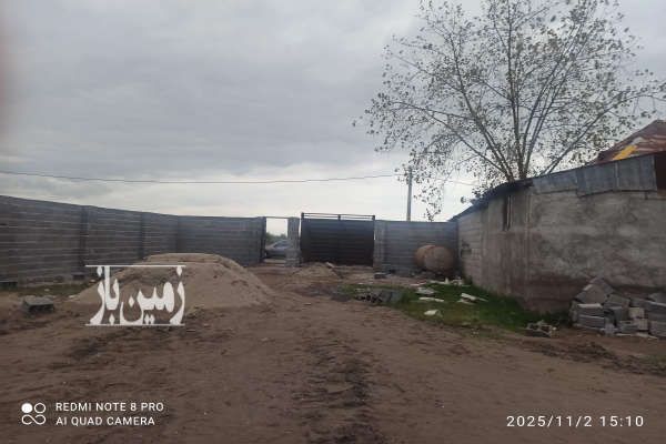 زمین مسکونی مدارک کامل با پروانه ساخت در زیباکنار ۴۸۰ متر-2