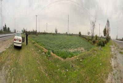 زمین کشاورزی باغی بر جاده ۳۲۰۰ متر