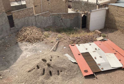 زمین ۴ دیواری داخل بافت مسکونی روستای توچال پاکدشت ۵۵۰ متر