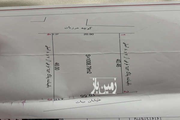 باغ بومهن ۱۰۰۰ متری دو بر بر ۲۰ متر-4