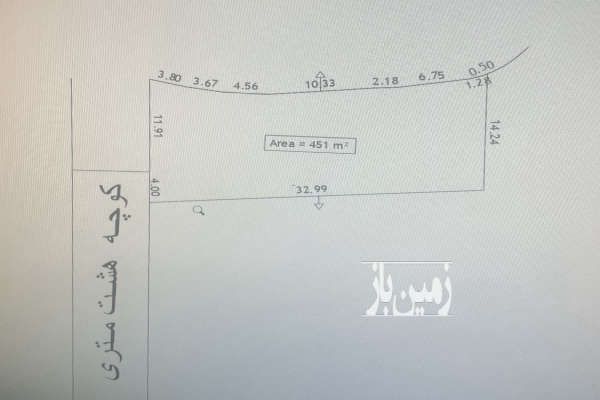 فروش قطعه ۴۵۰ متری زمین گرکپس کلاردشت-4