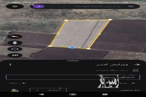 فروش زمین کشاورزی ۳ هکتار فاضل آباد جاده باقراباد - تصویر 2