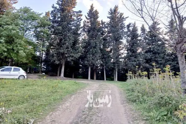 زمین ۲۰۰ متر چشم انداز زیبا بالای تپه های پایین سنگریزه ساری - تصویر 4