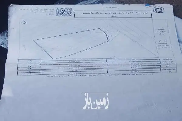 زمین بر آسفالت با بر ۳۰متر داری کاربری مسکونی و تمام مدارک - تصویر 4