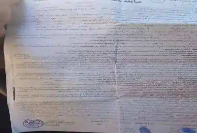 زمین بر آسفالت با بر ۳۰متر داری کاربری مسکونی و تمام مدارک