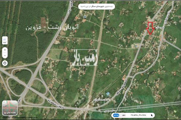 زمین مسکونی نزدیک اتوبان رشت به قزوین - تصویر 1
