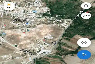 زمین ۲ نبش بر خیابان اصلی