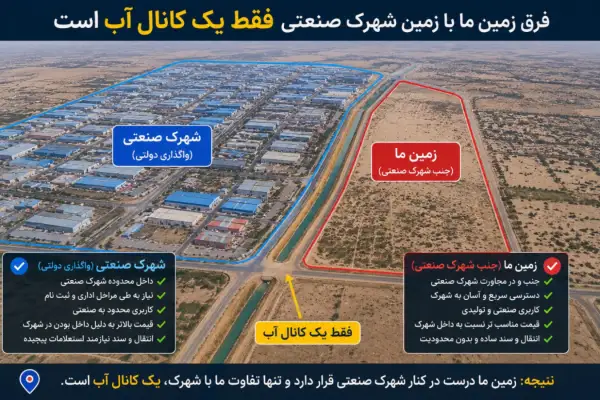 فروش زمین ذخایر صنعتی ۱۰۰۰ متر - تصویر 2