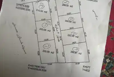 دو قطعه زمین مسکونی آب پری پس پرس ۲۳۵ متر