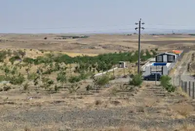 باغ حدود ۴۷۰۰ متری با ۱۰۰ درخت بادام و گردو آبیک
