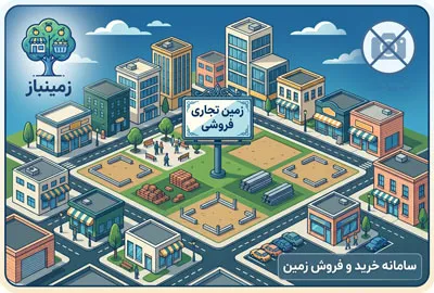 زمین تجاری مسکونی بر اصلی بلواد معاد ۳۰۱ متر