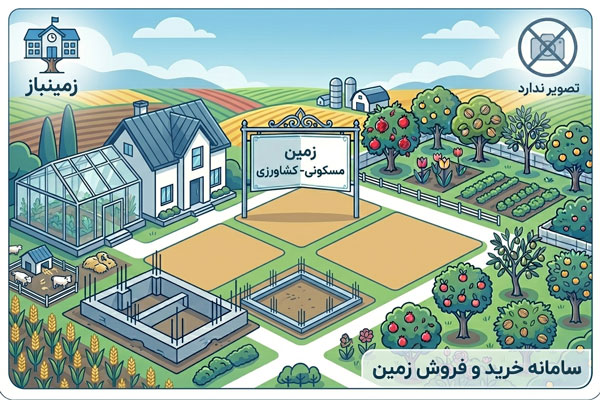 فروش ۳۰۰ متر زمین مسکونی زهکلوت روستای حسن اباد