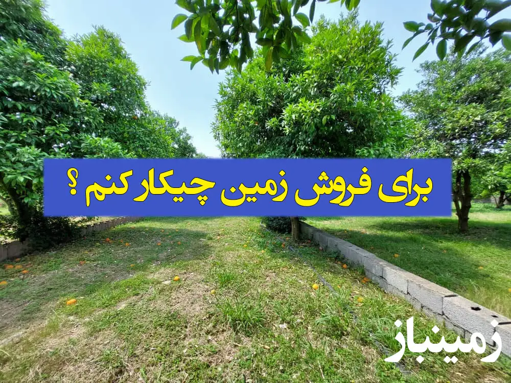برای فروش زمین چیکار کنم
